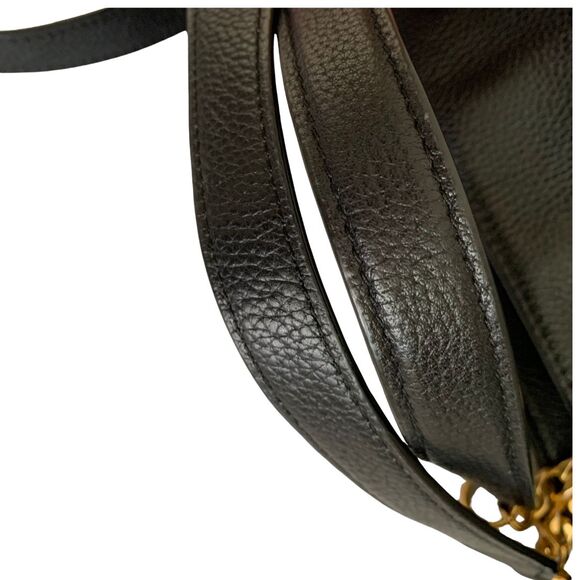 Tory Burch  Black Leather Satchel Versatile Cross Body /Shoulder Bag - Picture 9 of 12